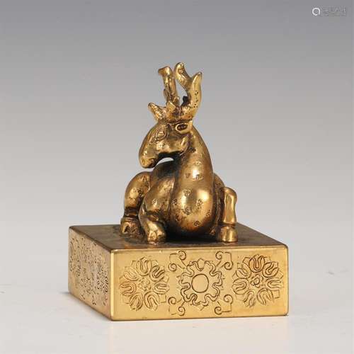 A CHINESE BRONZE SEAL