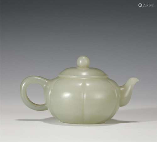 A CHINESE JADE EWER