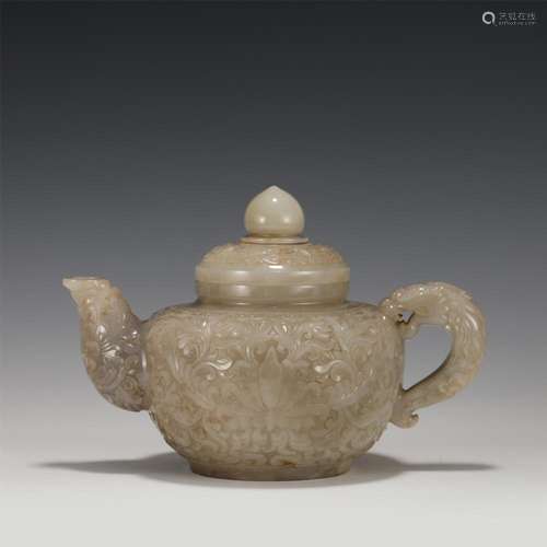 A CHINESE JADE EWER