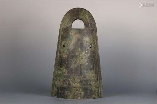 A CHINESE BRONZE BELL