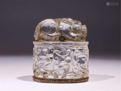 A CHINESE CRYSTAL SEAL