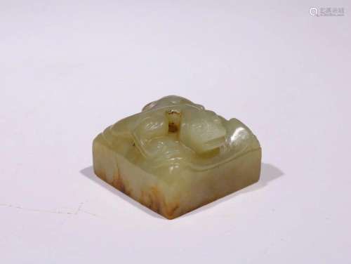 Hetian Jade Chilong Seal