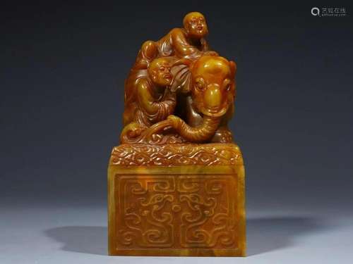 Qing Dynasty - Shoushan Tianhuang Arhat Seal