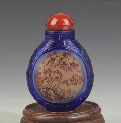 A FINE LANDSCAPE PAINTING SNUFF BOTTLE