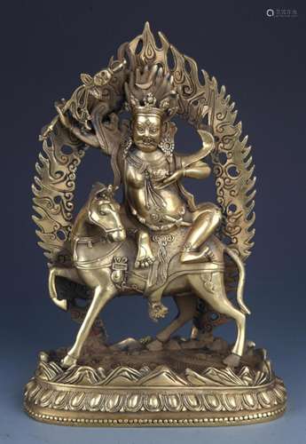 A FINE TIBETAN VAJRAPANI FIGURE