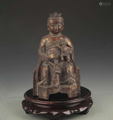 A FINE BRONZE BUDDHA FIGURE