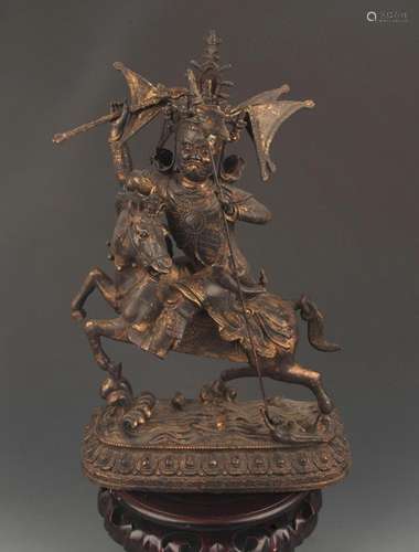 RARE TIBETAN BUDDHISM MAGZOR GYALMO STATUE