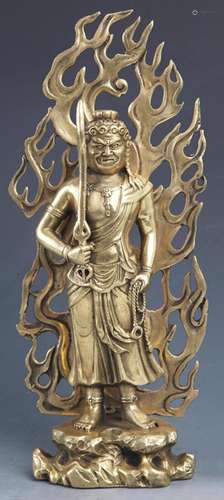 A TALL TIBETAN BUDDHISM ACALANATHA FIGURE