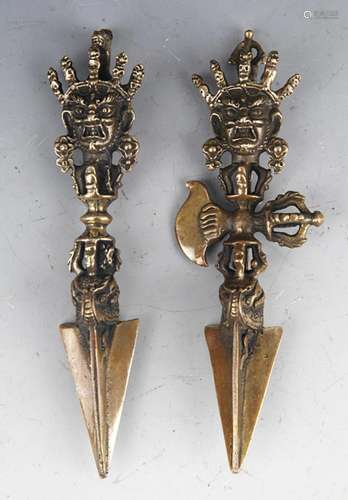 PAIR OF TIBETAN BUDDHISM VAJRA