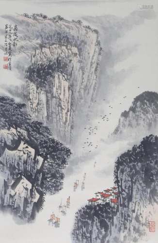 A CHINESE PAINTING ATTRIBUTED TO SONG WEN ZHI