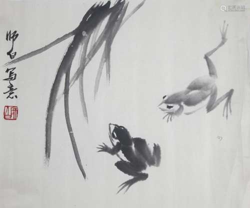 LOU SHI BAI CHINESE PAINTING, ATTRIBUTED TO