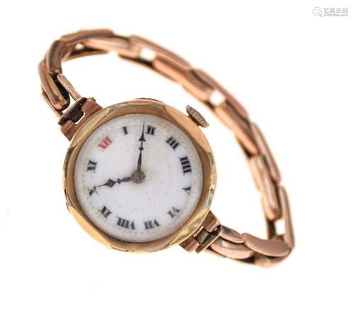 Ladys 9ct gold watch