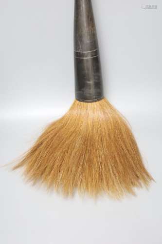 A massive Chinese horn handled painting brush 73cm excl brus...