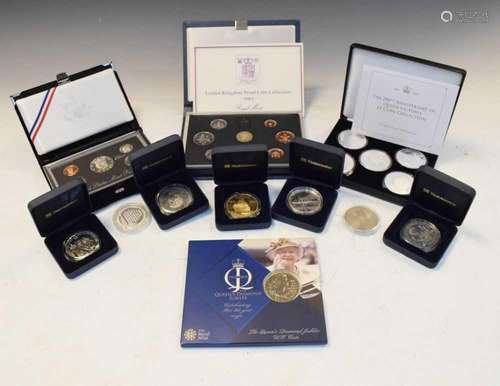 Coins - United States Mint Premier Silver Proof set, etc