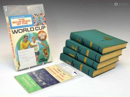 Books- Kenneth Wolstenholme signed annual and football-relat...