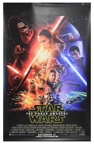 Film Memorabilia - Vinyl film poster - Star Wars, The Force ...