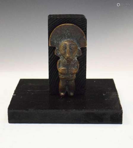 South American bronze figure