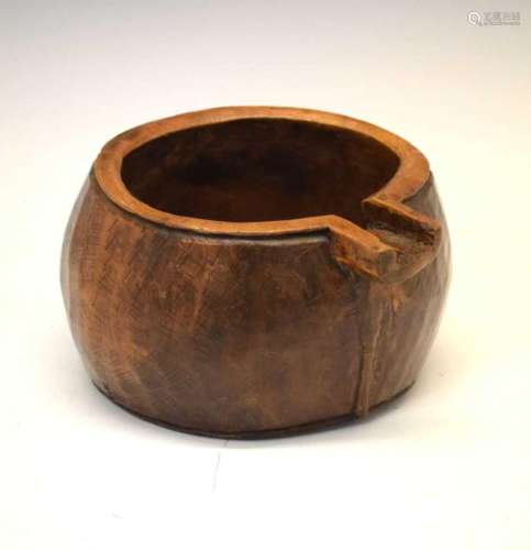 Possibly Norwegian carved birch bowl