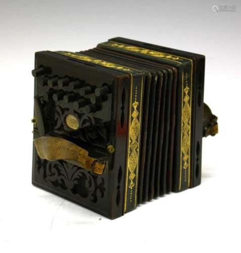 19th Century Henry Harley Improved concertina