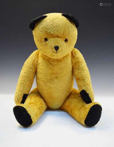 Golden mohair teddy bear
