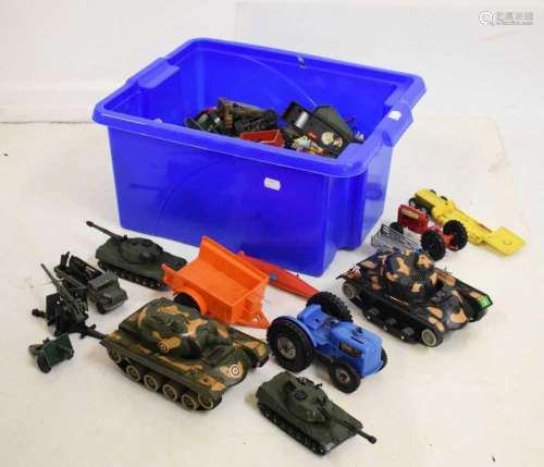 Assorted quantity of diecast and other model vehicles to inc...
