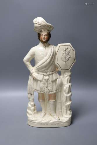 A Staffordshire pottery figure of a gentleman 48cm