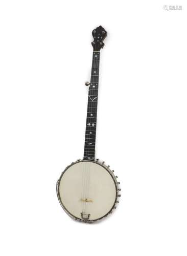 A Windsor Premier banjo model 3,nut to bridge 26.5 inches, 2...
