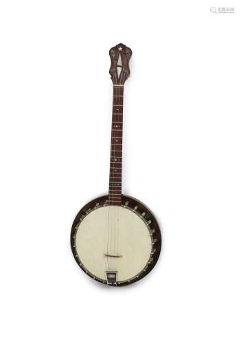 A Vega banjo,nut to bridge 22 inches, 19 frets,length 81cm
