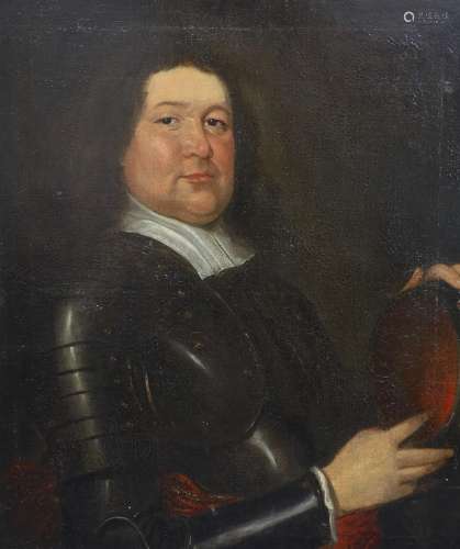Follower of Gerrit van Honthorst (1590-1656) Portrait of a m...