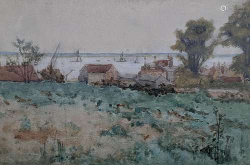 James Frederick Darley (1847-1932), watercolour, The Medway ...