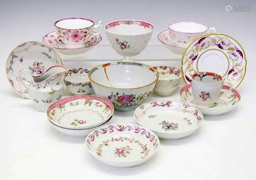 Small quantity of late 18th Century and later ceramics