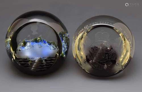 Two Caithness Glass Paperweights