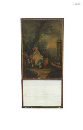 Late 19th century French School Pastoral loversOil on canvas...