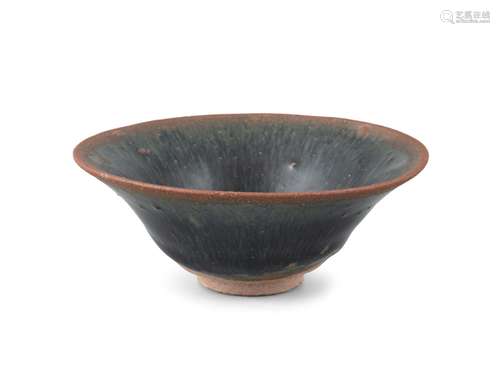 A TENMOKU TYPE CONICAL SHAPED STONEWARE BOWL China, Jizhou k...