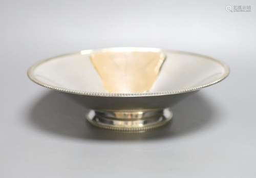 A George VI silver bowl, on circular foot, Atkin Brothers, S...