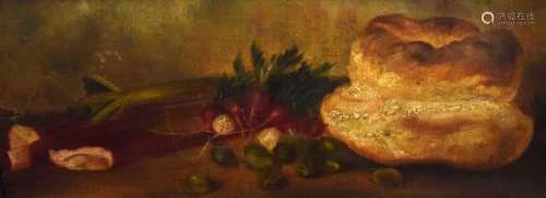 Oil on canvas, c.1900 - Still life with rhubarb