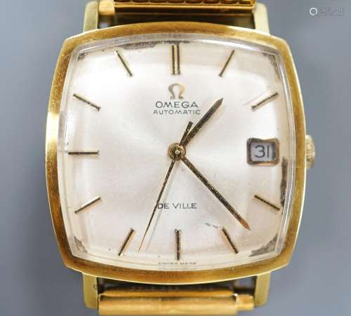 A gentlemans steel and gold plated Omega De Ville automatic ...