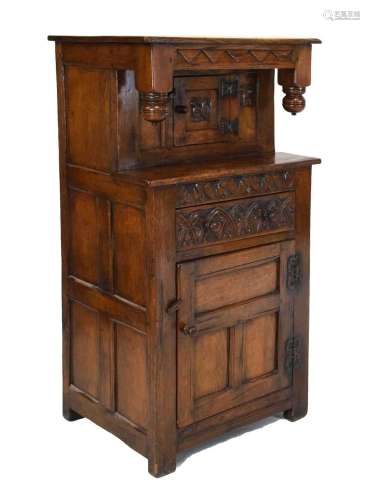 Small old reproduction press or court cupboard