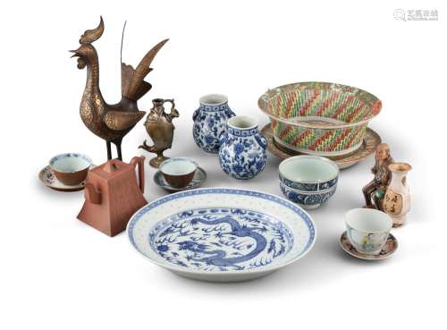 A GROUP OF SIXTEEN (16) ASIAN PIECES Mostly China It is comp...