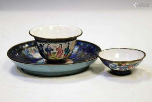 Chinese enamel tea bowl