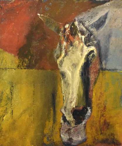 Audrey Lewis-Hopkins - Oil on board - Study of a Horse