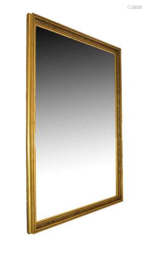 Large gilt beveled edged mirror