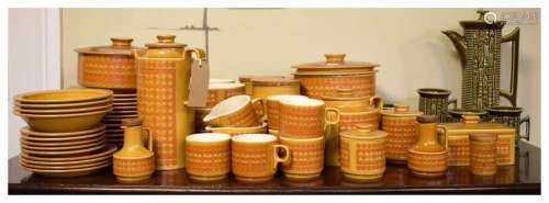 Large quantity of Hornsea Saffron and Portmeirion coffee set