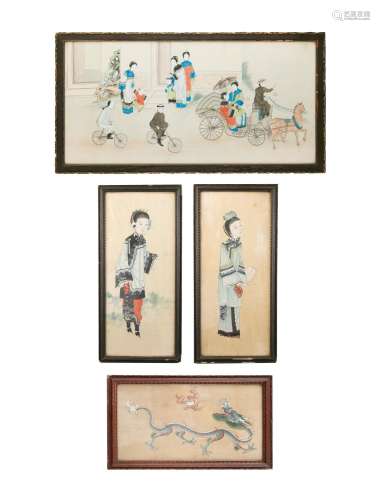 CHINESE SCHOOL ACTIVE 1920S, BELLE EPOQUE STYLE A finely pai...