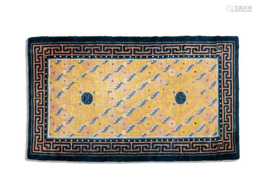 A ‘SHOU / LONGEVITY’ RUG China, Possibly late Qing Dynasty 1...