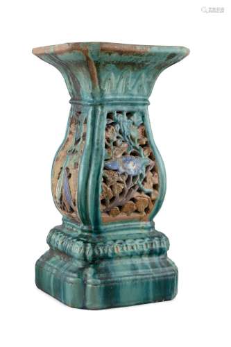 A PROBABLY CAI MAY STONEWARE JARDINIERE STAND, Vietnam/Indoc...