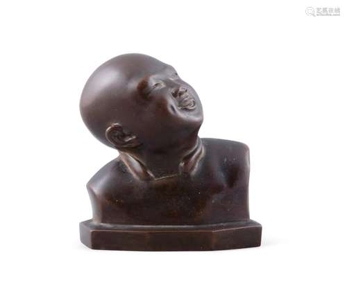 A BRONZE BUST OF A CHILD / BOY Vietnam, Attributed to Bien H...