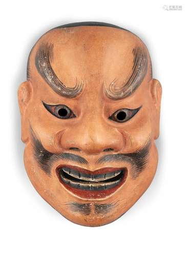 A NOH THEATER MASK OF TENJIN 天神 Japan, Taisho to Showa per...