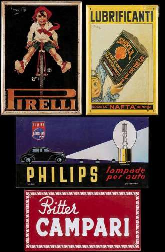 Pirelli, Shell, Philips, Campari: Lithoed tin