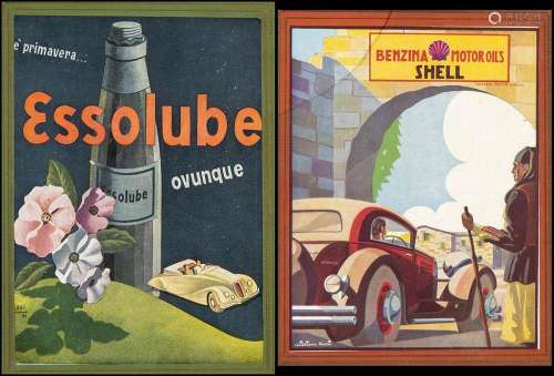 ESSO, SHELL: Advertising posters